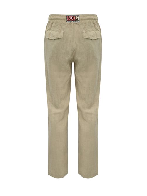 Pantalone Calais in lino beige Mc2 Saint Barth | CALAIS00275H LINEN 11